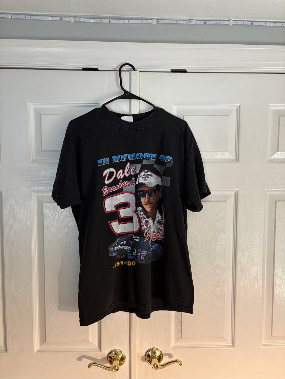 Vintage In Memory of Dale Earnhardt #3 Black Graphic Tee